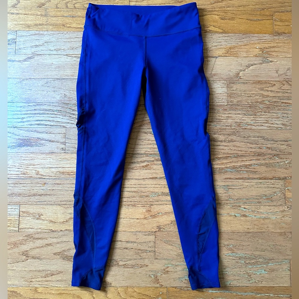 Fabletics purple leggings w mesh